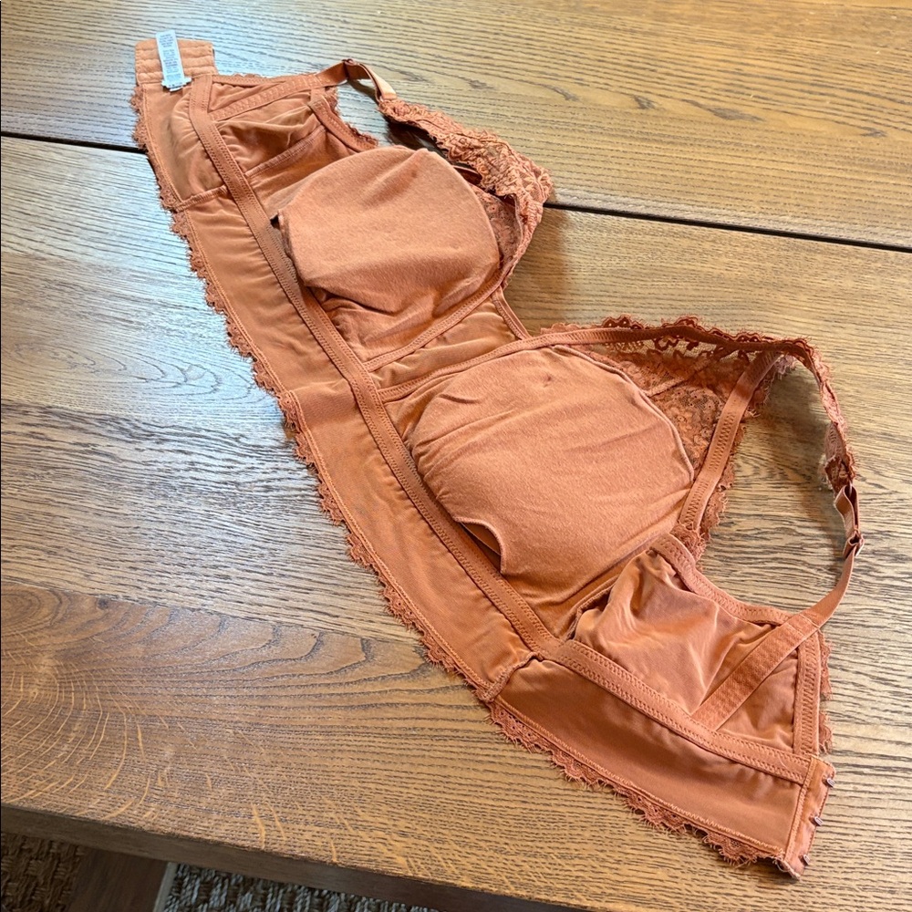 Aerie Lace Bralette in Rust Color - Picture 3 of 4